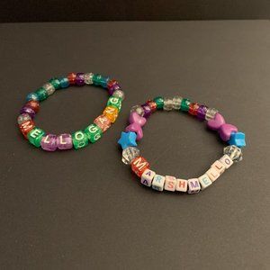 Marshmello & Mellogang Kandi Beaded Bracelet Set Rave & Festival Accessories